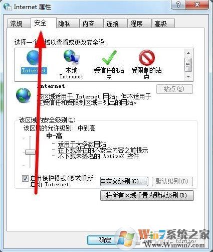 Win7如何設(shè)置可信任站點(diǎn)？