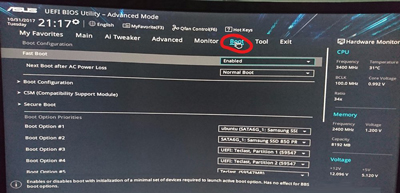 華碩B250Pro主板BIOS設(shè)置教程