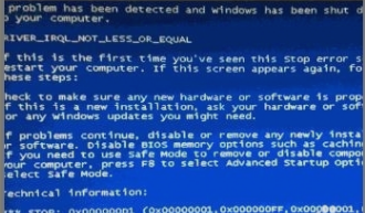 藍(lán)屏故障 藍(lán)屏故障