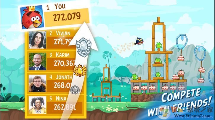 憤怒的小鳥登錄Windows10平臺(tái),可在Win10應(yīng)用商店中免費(fèi)下載暢玩