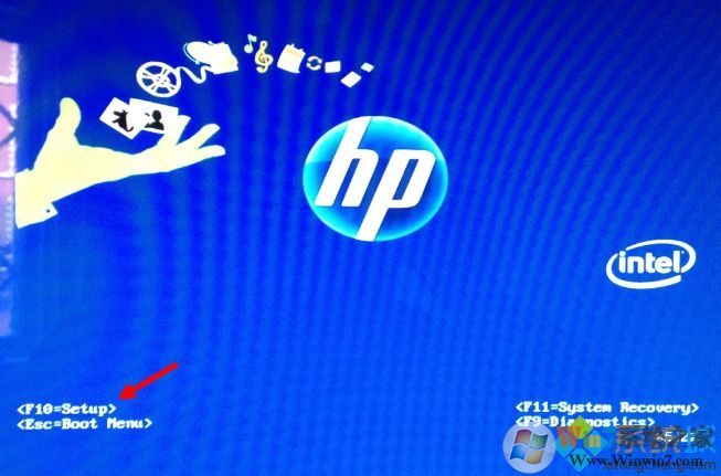 惠普進(jìn)入bios按什么鍵