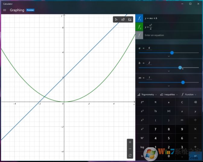 Win10計(jì)算器迎來重大新功能:可繪制函數(shù)圖形