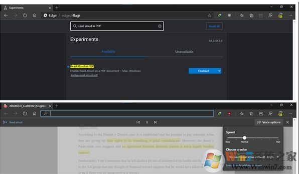 微軟Edge瀏覽器新版內測:加入PDF有聲朗讀功能