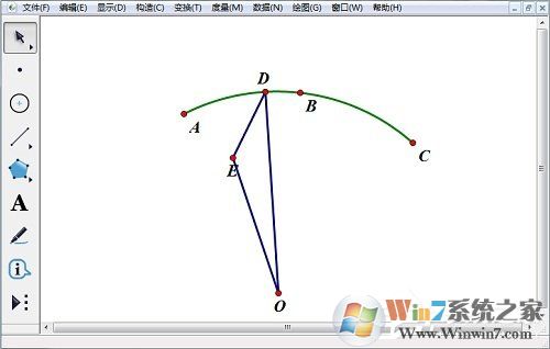 五個(gè)步驟教你幾何畫(huà)板繪制旋轉(zhuǎn)三角形