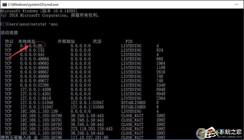 端口被占用應(yīng)該怎么辦？win10快速查看被占用的端口方法