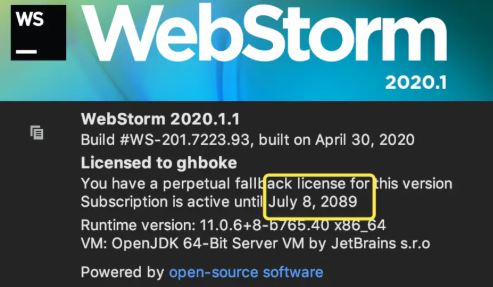 webstorm最新激活碼_webstorm激活碼(可以用到2089)
