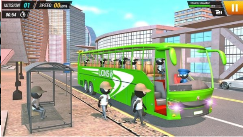 火柴人巴士駕駛模擬器無(wú)限金幣版 V1.0 安卓版