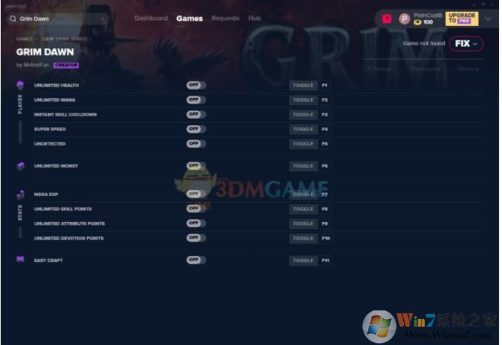 3DM恐怖黎明修改器|恐怖黎明十一項(xiàng)修改器3DM版v1.1.6.1
