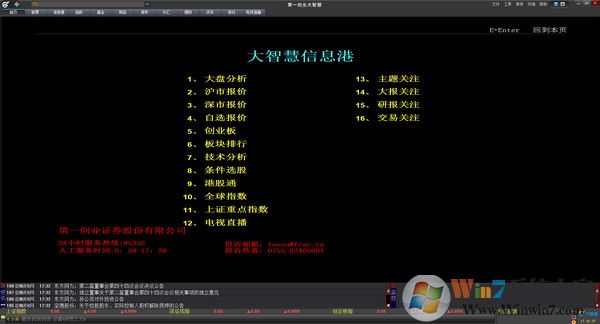 第一創(chuàng)業(yè)大智慧股票分析軟件專(zhuān)業(yè)版 V7.60官方版