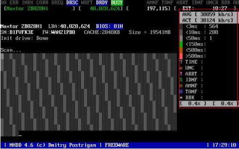 MHDD硬盤(pán)檢測(cè)工具
