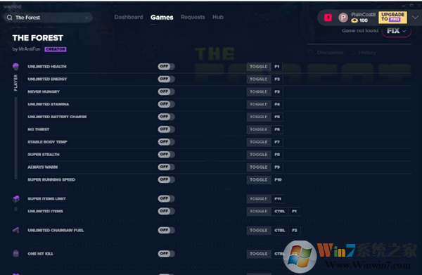 森林全版本通用修改器