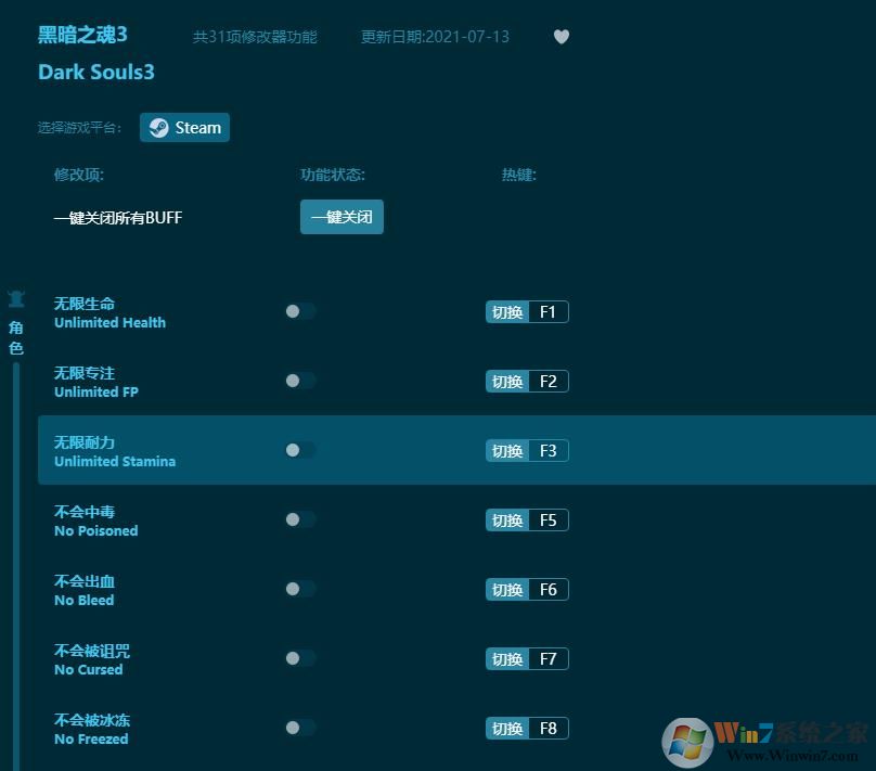 黑暗之魂3三十一項(xiàng)修改器