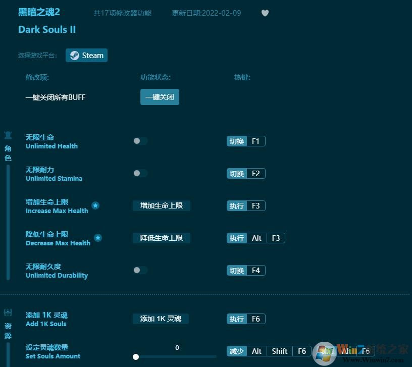 黑暗之魂2十七項(xiàng)修改器 v1.3.23