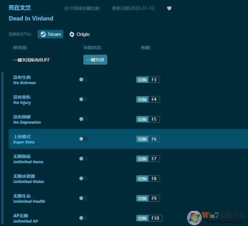 死在文蘭十項修改器