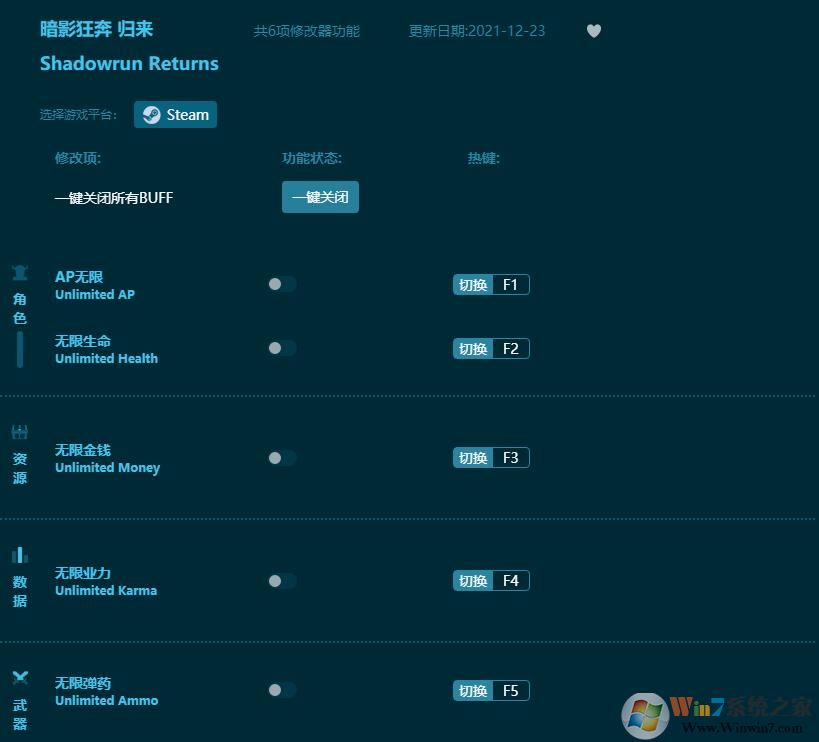 暗影狂奔歸來六項修改器 風靈月影版