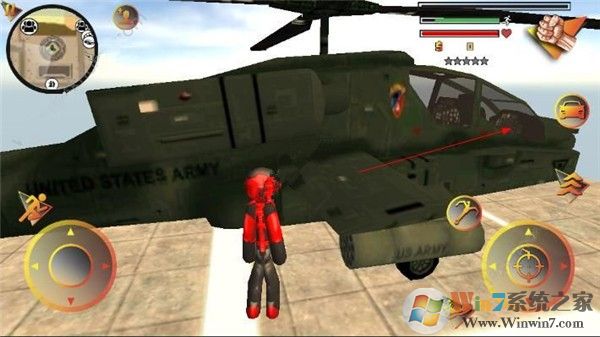 火柴人繩索英雄2開飛機(jī)攻略