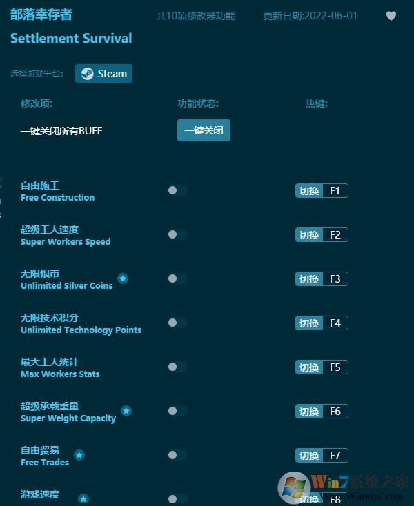 部落幸存者十項(xiàng)修改器