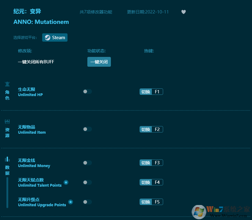 紀元變異七項修改器