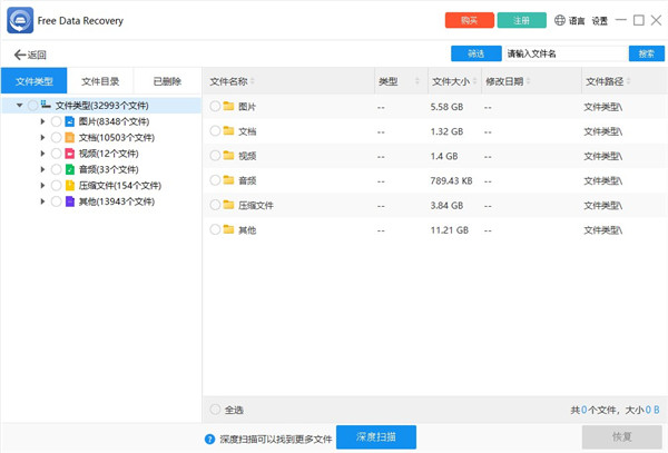 ThunderSoft Free Data Recovery(數(shù)據恢復軟件)全新版