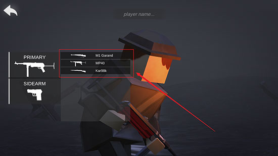 方塊戰(zhàn)場(chǎng)MOD菜單版怎么換槍截圖3