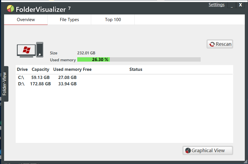 FolderVisualizer(硬盤空間分析工具)