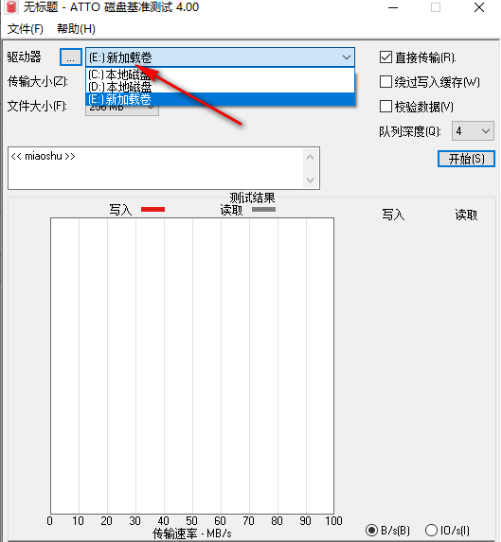 ATTO磁盤基準(zhǔn)測試