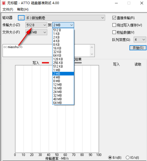 ATTO磁盤基準(zhǔn)測試