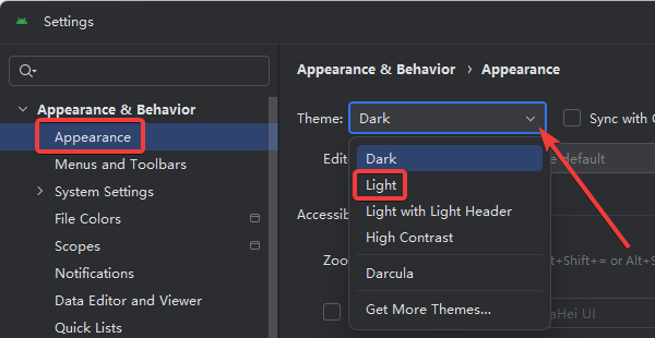 Android Studio怎么把背景換成白的 