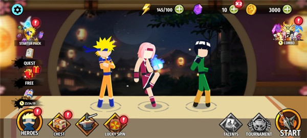 火柴人忍者3v3競技場