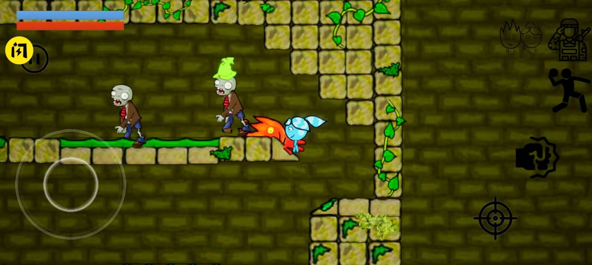 冰火女孩大戰(zhàn)僵尸正版