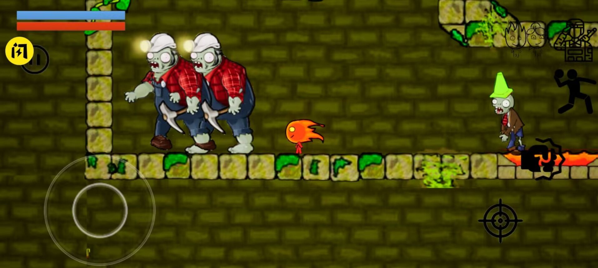 冰火女孩大戰(zhàn)僵尸正版