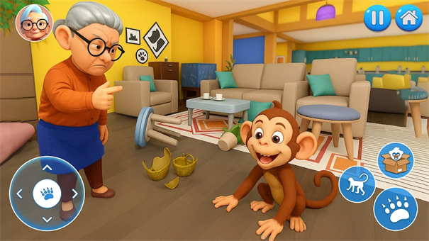 搗蛋猴VS怪奶奶