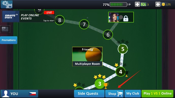 斯諾克之星內(nèi)置菜單無限版