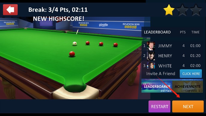 斯諾克之星內(nèi)置菜單無限版