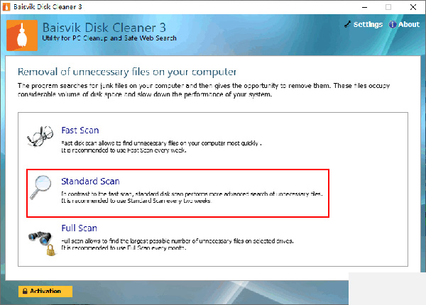 Baisvik Disk Cleaner
